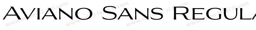Aviano Sans Regular字体转换